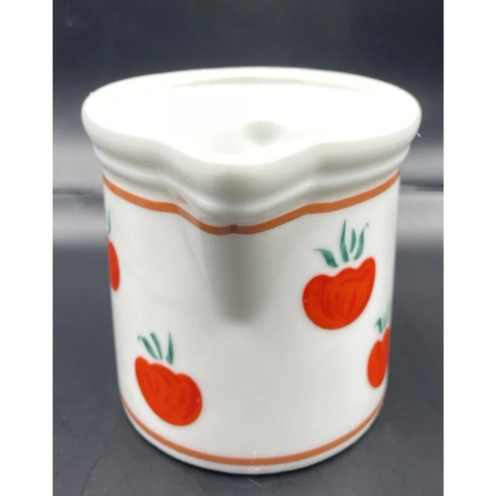 Rauschert Culinary Editions Tomato Design Sugar Bowl, Creamer, and Jam Bowl